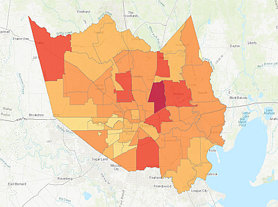 Harris County Cad Map 2020 Reappraisal Values - Harris County Appraisal District
