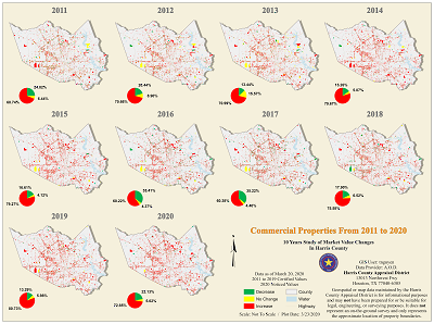 Harris County Cad Map 2020 Reappraisal Values - Harris County Appraisal District